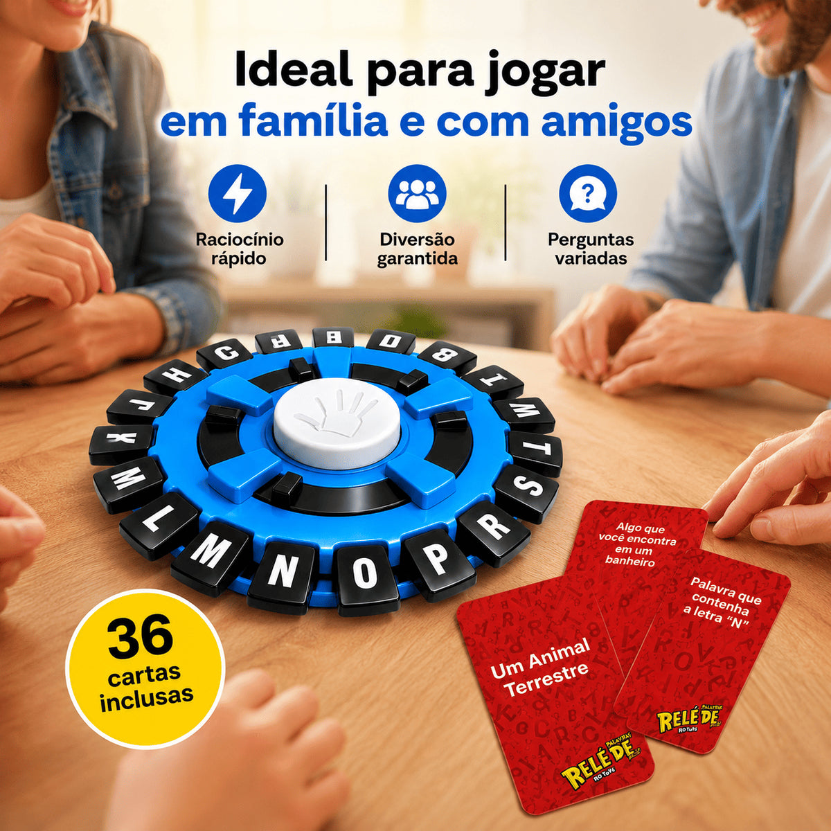 Jogo Stop de Palavras com Temporizador Eletrônico
