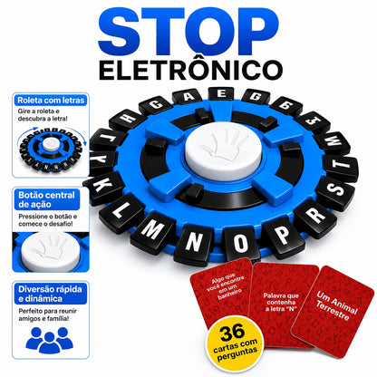 Jogo Stop de Palavras com Temporizador Eletrônico