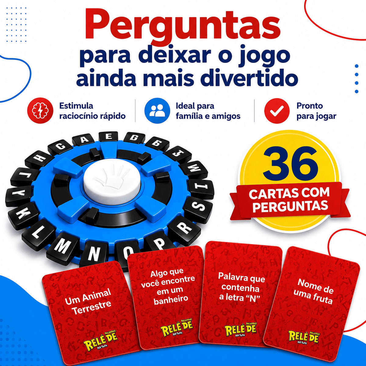 Jogo Stop de Palavras com Temporizador Eletrônico